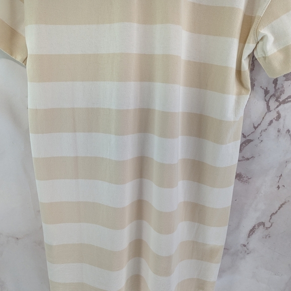 Everlane Dress Women Retro Jersey Polo Cotton Cashew Stripe Mini T Shirt - Picture 7 of 11